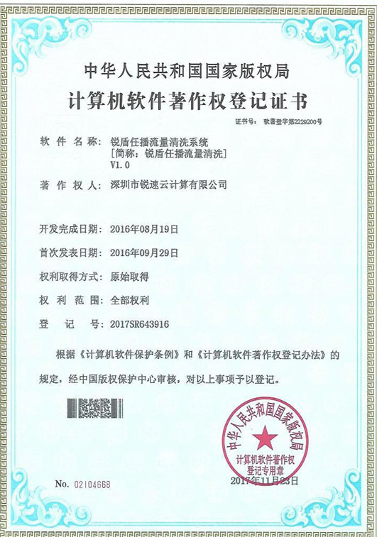 銳盾任播流量清洗